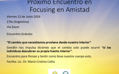 Próximo Encuentro en Focusing en Amistad
